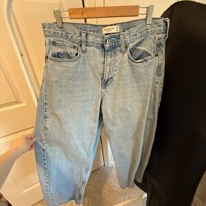 Abercrombie & Fitch Light Blue Barrel Jeans